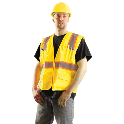 Occunomix Hi-Viz Yellow Class 2 Vest - LARGE - Click Image to Close